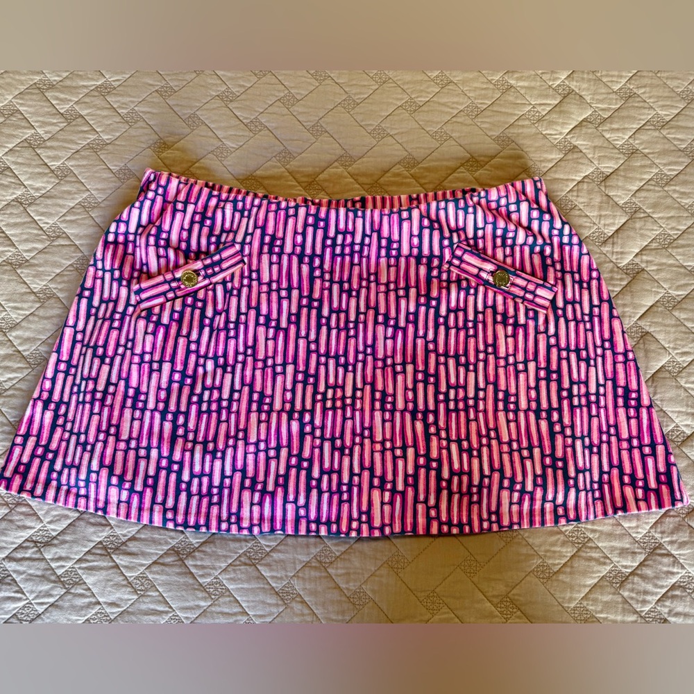 Lilly Pulitzer Pink Geometric Women's Skort